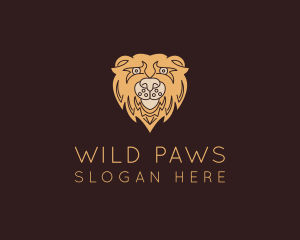 Wild Grizzly Bear logo design