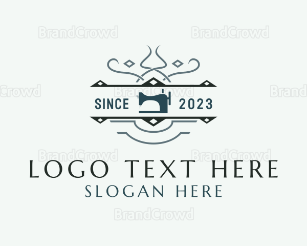 Sewing Machine Apparel Logo