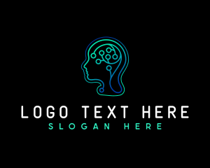 Brain - Brain Circuit Mind logo design