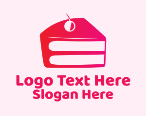 Cherry Cake Slice Logo