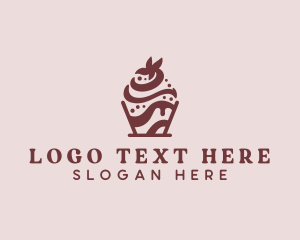 Snack - Chocolate Icing Dessert logo design