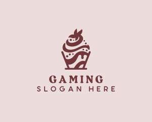 Chocolate Icing Dessert Logo