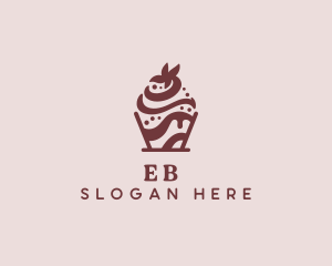 Nougat - Chocolate Icing Dessert logo design