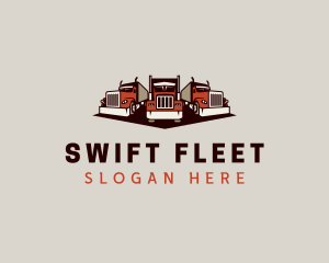 Logistics Truck Fleet logo design