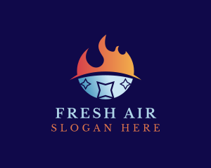 Hot & Cold Temperature logo design