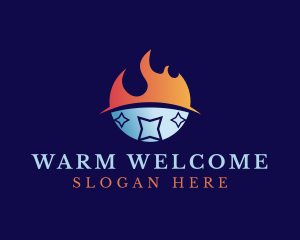 Hot & Cold Temperature logo design