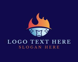 Hot & Cold Temperature Logo