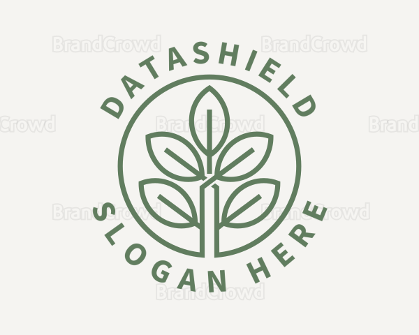 Garden Plant Seedling Logo