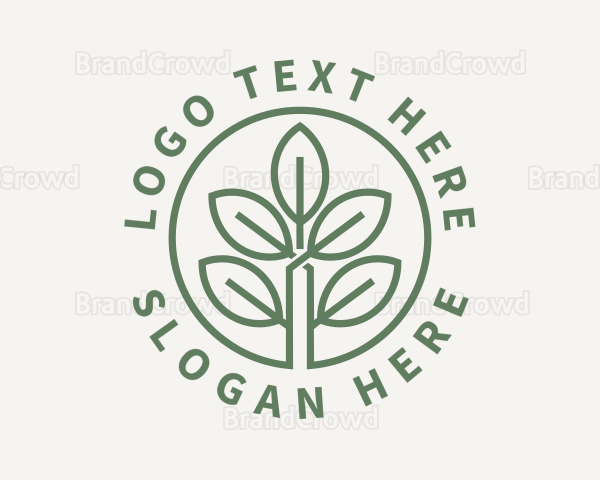 Garden Plant Seedling Logo