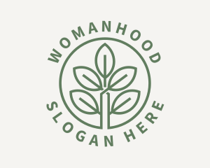 Garden Plant Seedling Logo