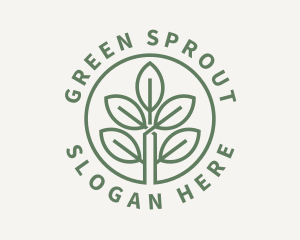 Garden Plant Seedling logo design