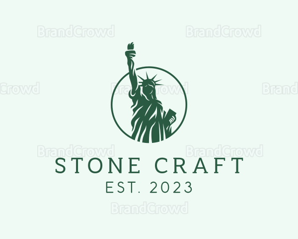 Silhouette Statue of Liberty Logo