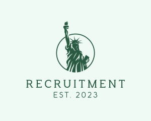 Culture - Silhouette Statue of Liberty logo design