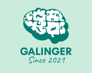 Mental Health - Green Brain Psychology logo design