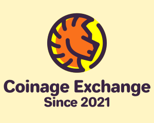 Coinage - Lion Head Coin logo design