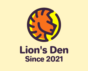 Lion Head Coin logo design