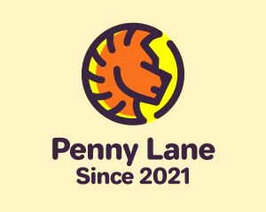 Penny - Lion Head Coin logo design