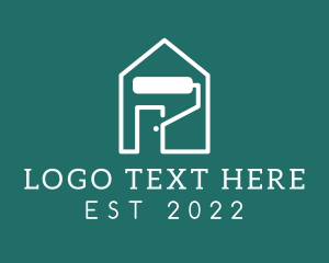 Painter - House Paint Renovation logo design