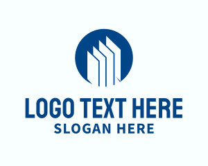 Loan - Corporate Building Round logo design