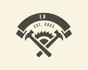 Carpentry Hammer Saw Blade  Logo