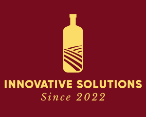 Brew - Gold Bottle Drink logo design