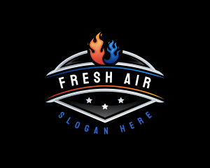 Cool Heat Ventilation logo design