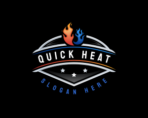 Cool Heat Ventilation logo design