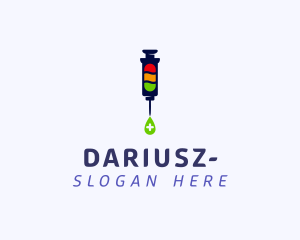 Drugs - Medical Vaccine Injection Syringe logo design