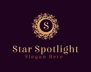 Decorative Moon Sun logo design