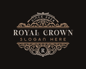 Ornamental Royal Crown logo design