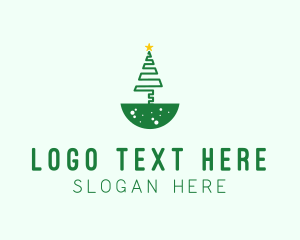 Simple - Holiday Christmas Tree logo design