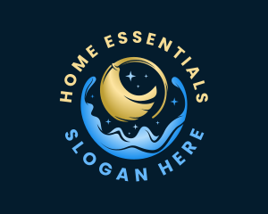 Household - Sparkling Cleaning Broom logo design