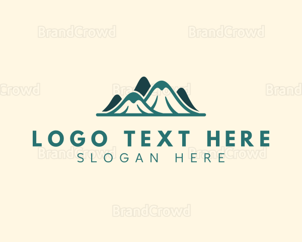 Outdoor Mountain Trekking Logo