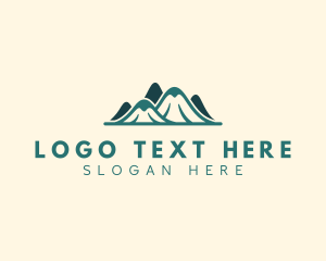 Outdoor Mountain Trekking Logo