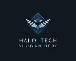 Christian Halo Wing logo design