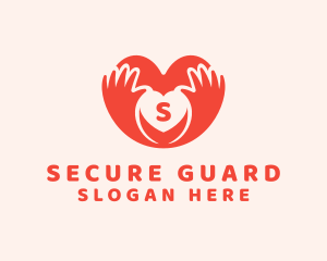 Social Welfare - Romantic Love Hands logo design