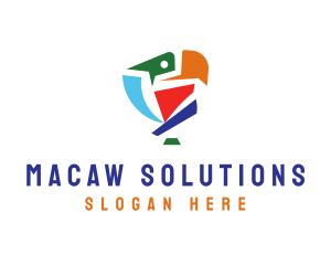 Macaw - Artistic Creative Bird logo design