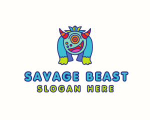 Giant Monster Beast logo design