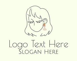 Glam Lady Style Earring  Logo