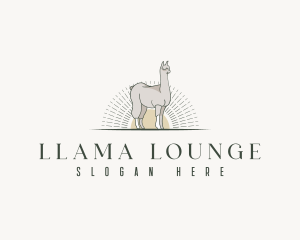 Llama - Wildlife Zoo Llama logo design