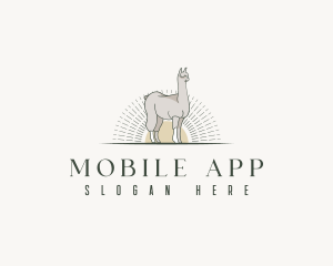 Bolivia - Wildlife Zoo Llama logo design