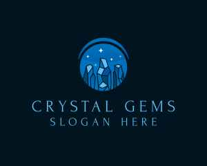 Gem Crystal Jewelry logo design