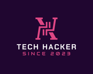 Hacking - Futuristic Letter X Company logo design