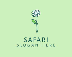 Minimalist Leaf Flower Logo