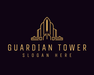 Landmark Building Tower logo design