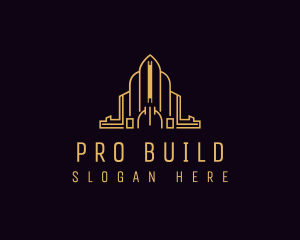 Landmark Building Tower logo design