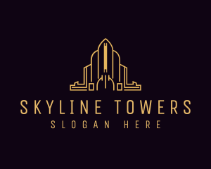 Landmark Building Tower logo design