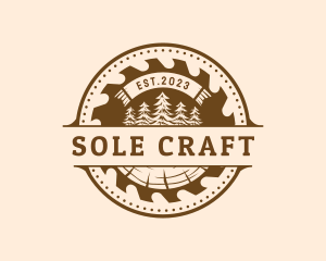 Wood Sawmill Workshop logo design