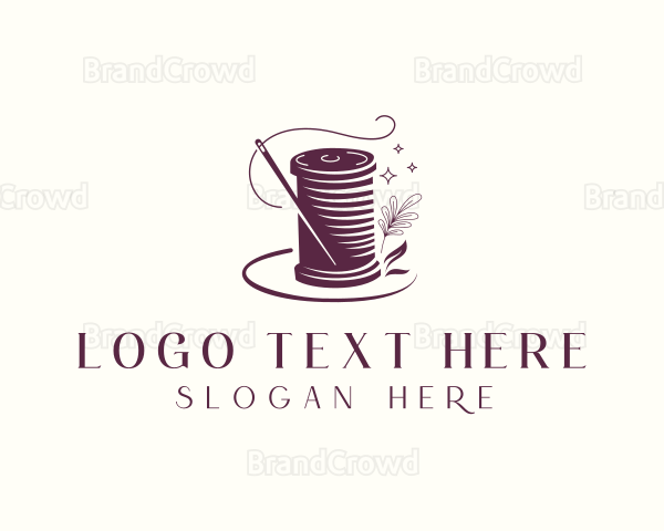 Needlecraft Thread Sewing Logo