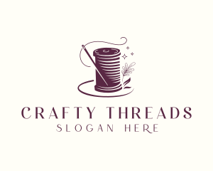 Needlecraft Thread Sewing logo design